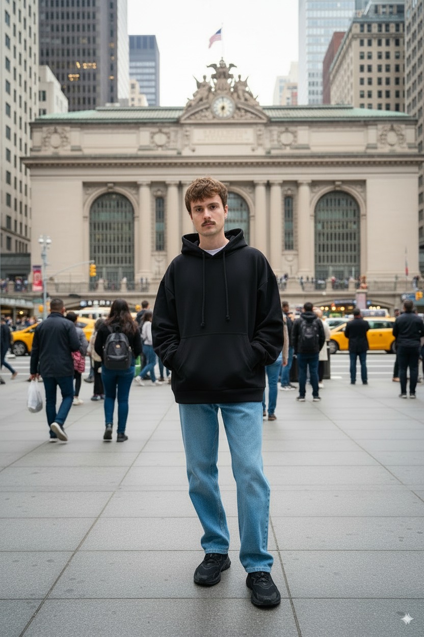 Person at Grand Central Terminal